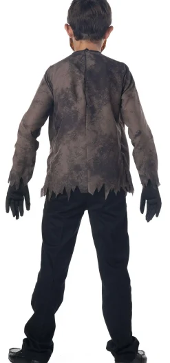 Boy Party City Scary|Kids' Light-Up Extreme Scorched Zombie Deluxe Costume