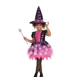 Girl Party City Witch|Kids' Light-Up Sparkle Witch Deluxe Costume