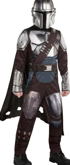 Boy Party City Star Wars|Kids' Mandalorian Deluxe Costume - Star Wars: The Mandalorian Season 2