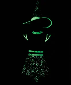 Girl Party City Witch|Kids' Midnight Witch Glow-In-The-Dark Costume