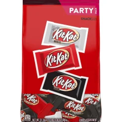 Kit Kat Bulk Candy-® Snack Size Assortment, Party Pack, 31.36Oz - Dark Chocolate, Milk Chocolate, & White Creme