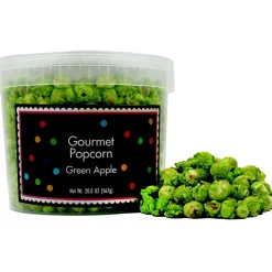 Party City Candy Buffet By Color-Kiwi Green & White Team Colors Gourmet Popcorn, 40Oz - Green Apple & Sweet Kettle