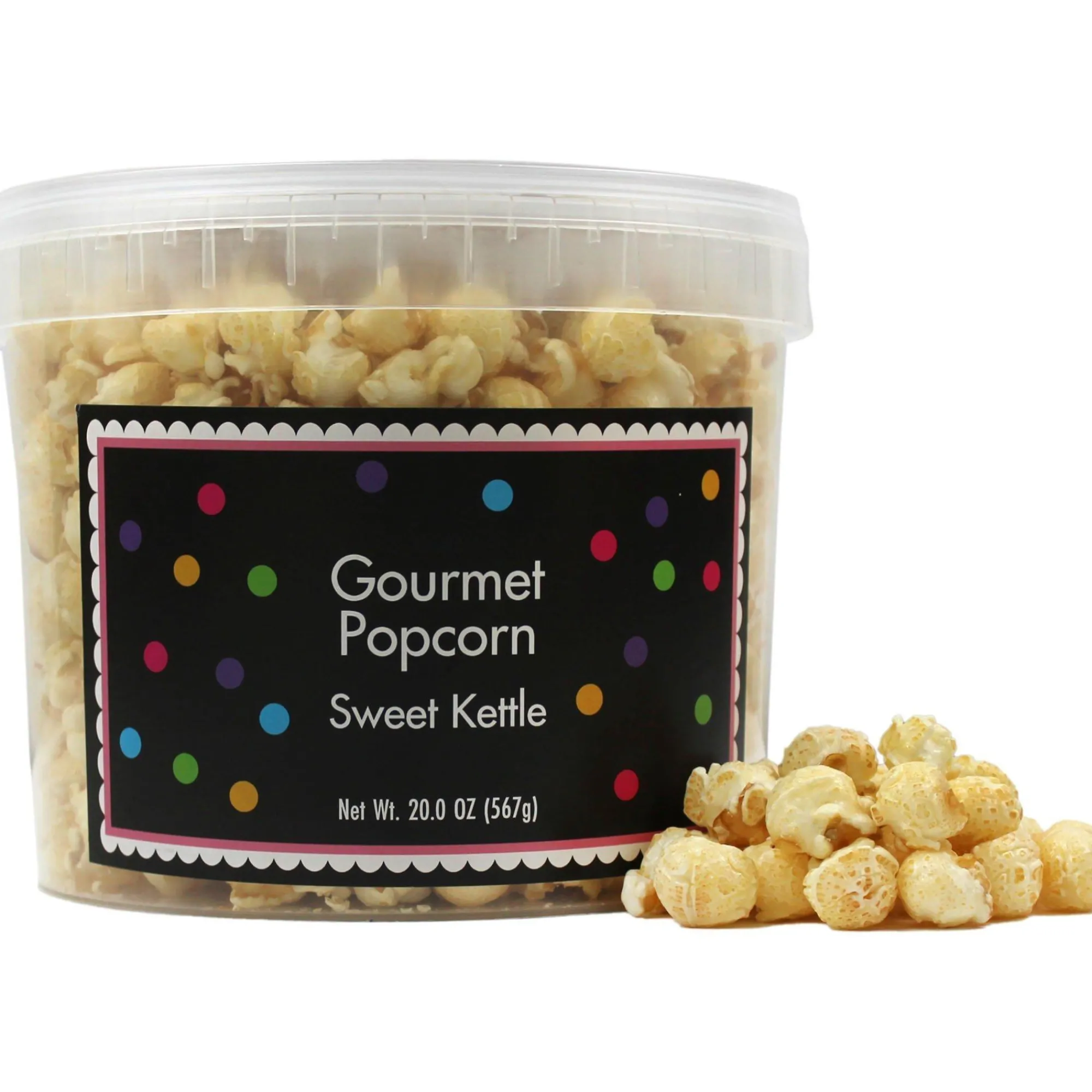 Party City Candy Buffet By Color-Kiwi Green & White Team Colors Gourmet Popcorn, 40Oz - Green Apple & Sweet Kettle