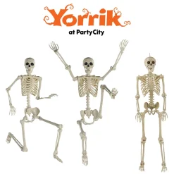 Party City Skeletons|Life-Size Poseable Skeleton, 5Ft - Halloween Decoration