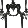 Party City Skeletons|Life-Size Poseable Skeleton, Black, 5Ft - Halloween Decoration