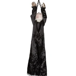 Party City Hanging Decorations|Light-Up Animated Creepy Doll Plastic & Fabric Hanging Decoration With Sounds, 53In