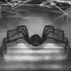 Party City Spiderweb Night|Light-Up Animated Giant Walking Spider Fabric & Foam Decoration With Sounds, 39.4In
