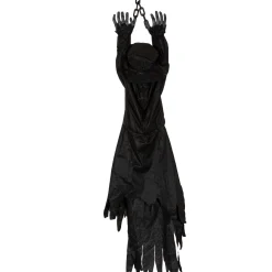 Party City Window & Wall Décor|Light-Up Animated Plague Doctor Plastic & Fabric Hanging Decoration With Sounds, 53In
