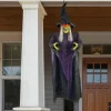 Party City Hanging Decorations|Light-Up Cackling Witch Hanging Halloween Decoration, 6Ft