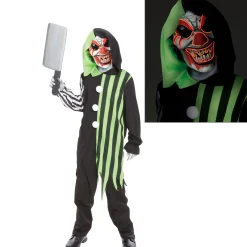 Boy Party City Scary|Light-Up Electric Terror Clown Costume For Kids