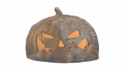 Party City Home Décor|Light-Up Flaming Pumpkin, 14.2In X 10.2In - Halloween Decoration