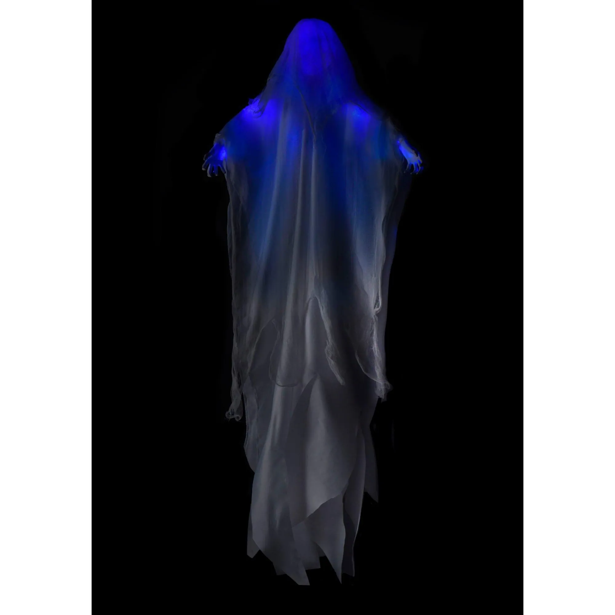 Party City Hanging Decorations|Light-Up Flying Ghost Hanging Halloween Decoration, 5Ft