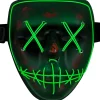 Party City Scary-Light-Up Green Stitch Face Mask