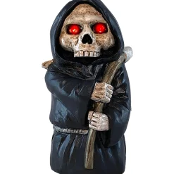 Party City Favors & Favor Bags|Light-Up Grim Reaper Monster Squeezer Plastic Decoration, 4In