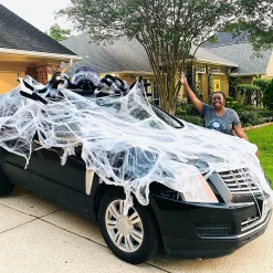 Party City Spiders & Webbing|Light-Up Hairy Black Spider