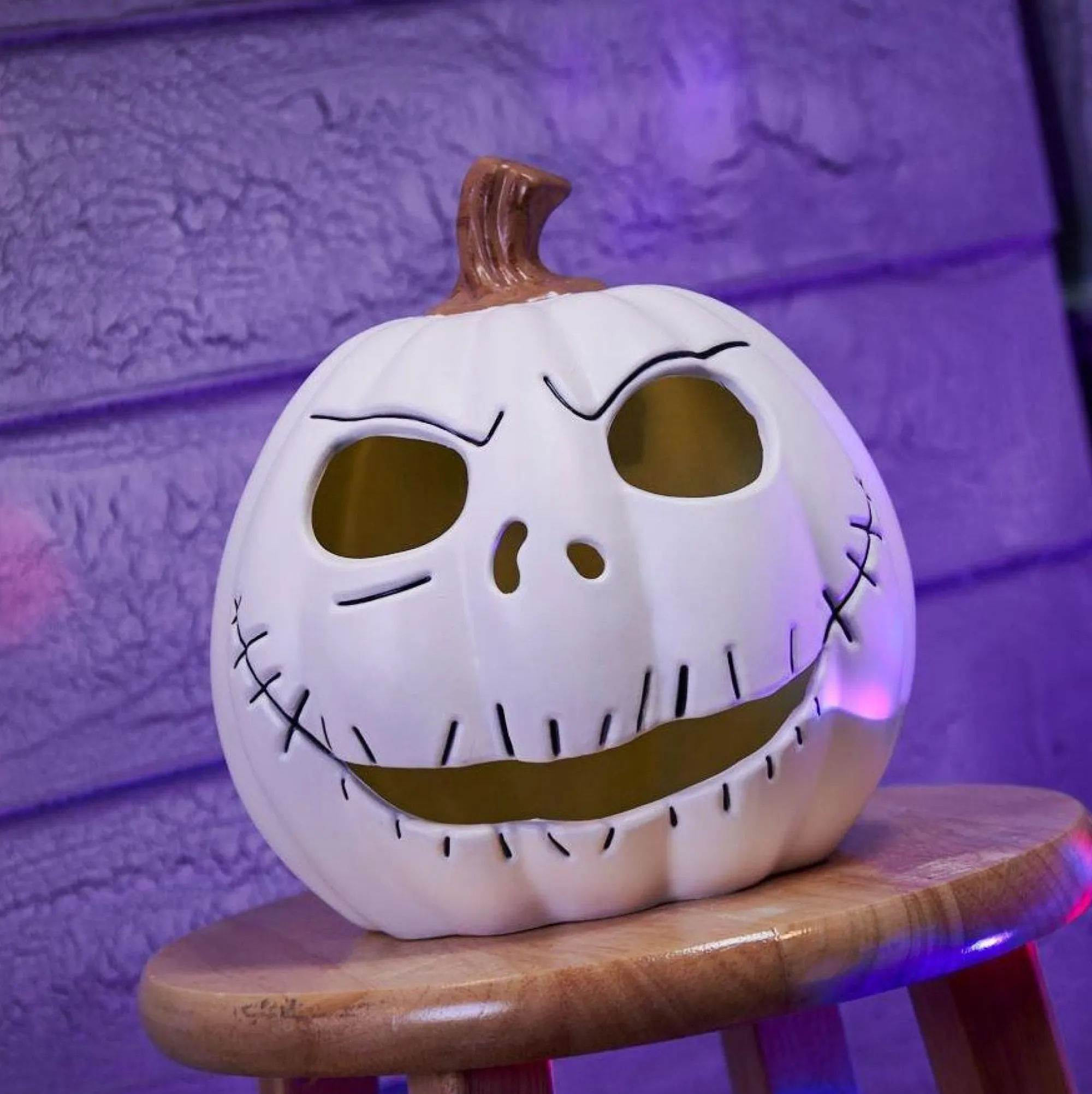 Party City The Nightmare Before Christmas|Light-Up Jack Skellington Jack-O'-Lantern - The Nightmare Before Christmas