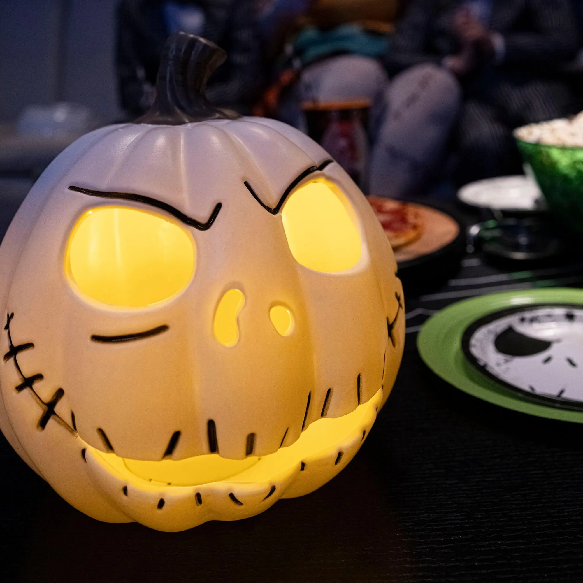 Party City The Nightmare Before Christmas|Light-Up Jack Skellington Jack-O'-Lantern - The Nightmare Before Christmas