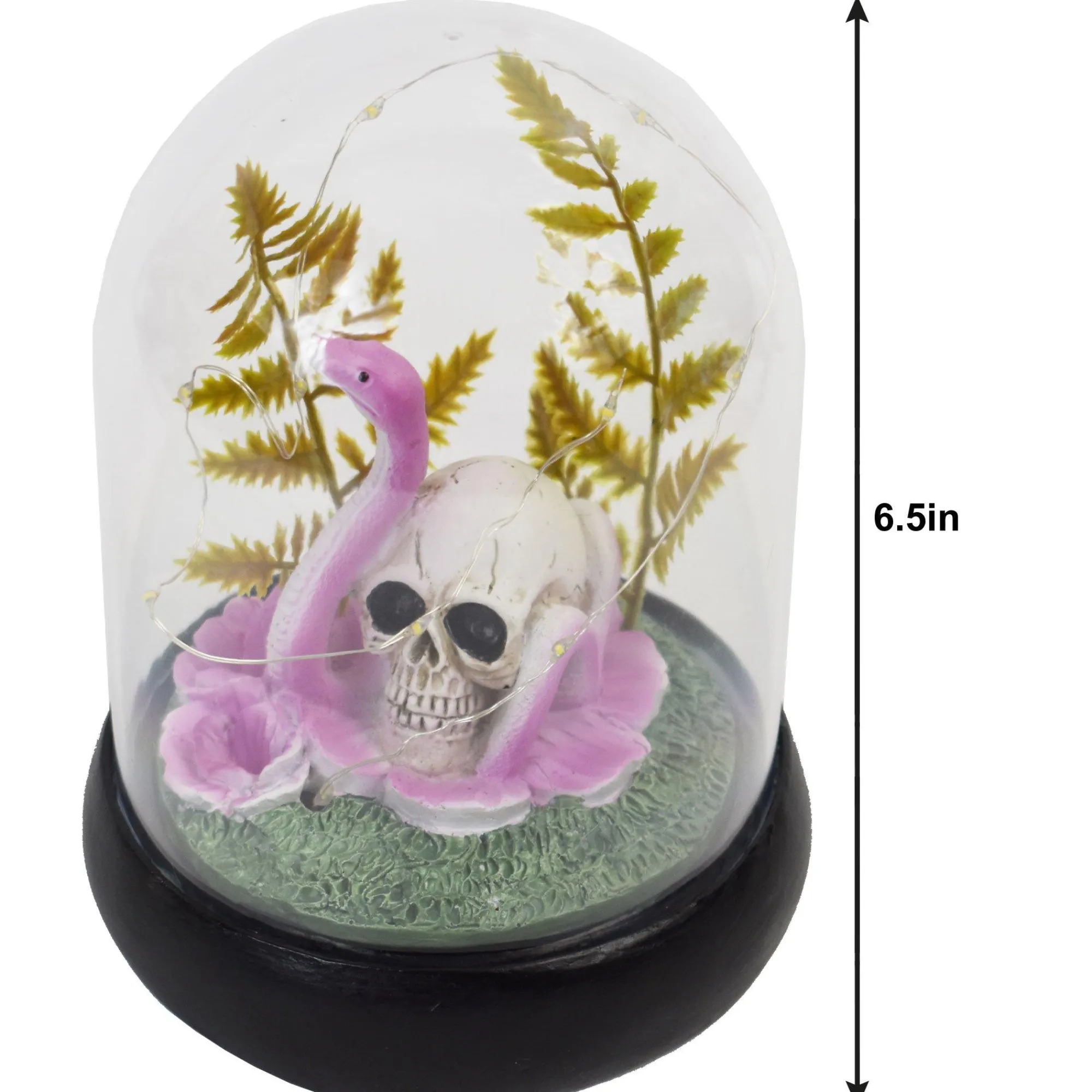 Party City Table Décor & Centerpieces|Light-Up Resin Skull & Snake Dome, 6In X 5In