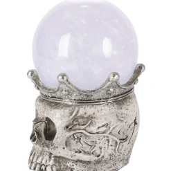 Party City Decorations|Light-Up Smoky Led Plastic Skull Water Globe, 7.5In