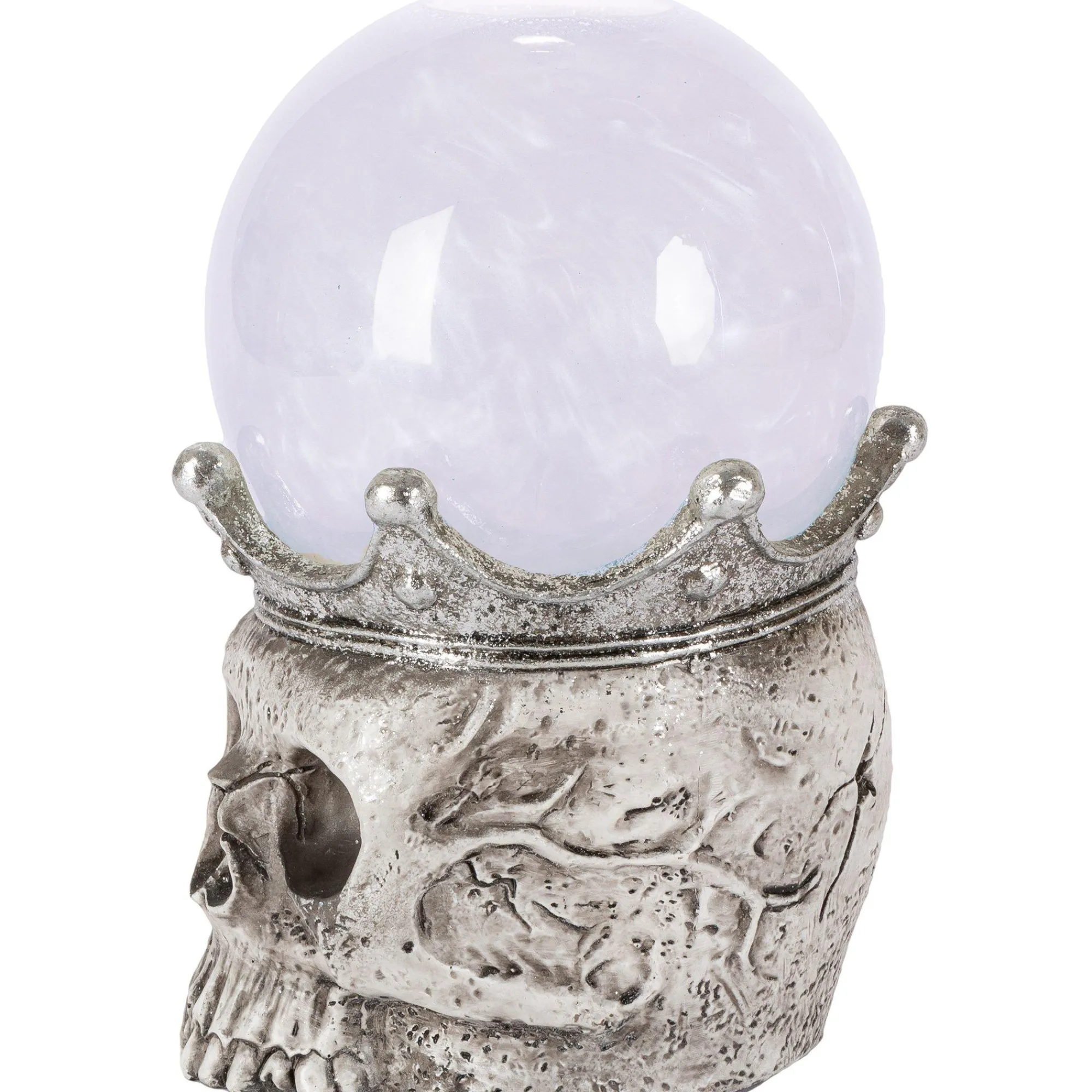 Party City Decorations|Light-Up Smoky Led Plastic Skull Water Globe, 7.5In