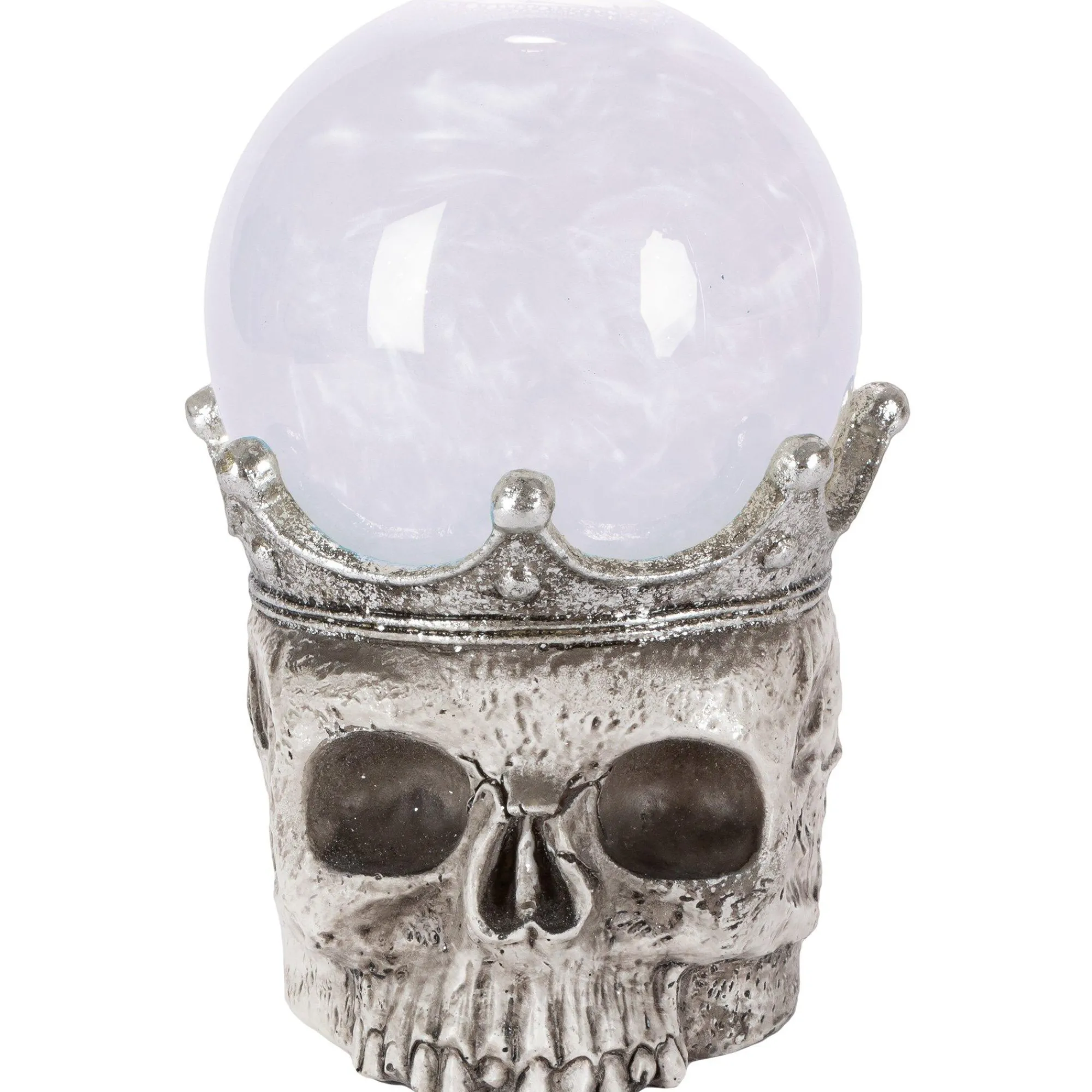 Party City Home Décor|Light-Up Smoky Led Plastic Skull Water Globe, 7.5In