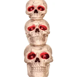 Party City Skeletons|Light-Up Three Skulls Totem Decoration, 27.5In