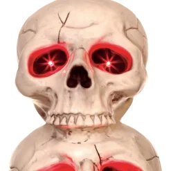 Party City Skeletons|Light-Up Three Skulls Totem Decoration, 27.5In