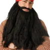Party City Facial Hair-Long Black Pirate Beard