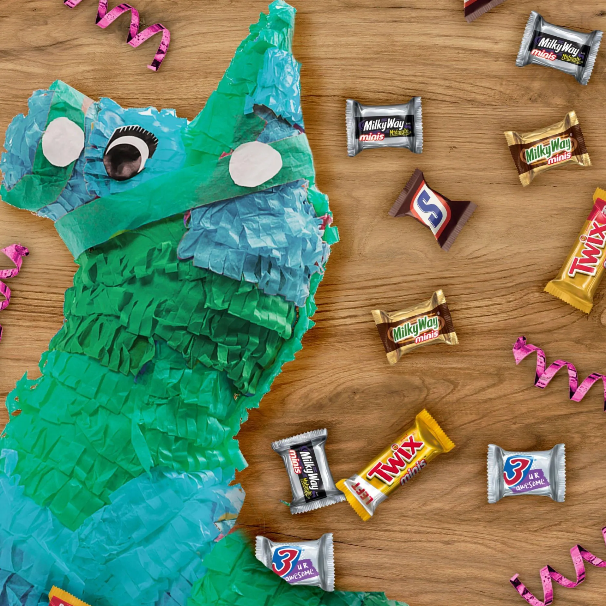 Mars | Snickers | Twix Bulk Candy-Mars Chocolate Minis Mix, 32.4Oz, 125Pc