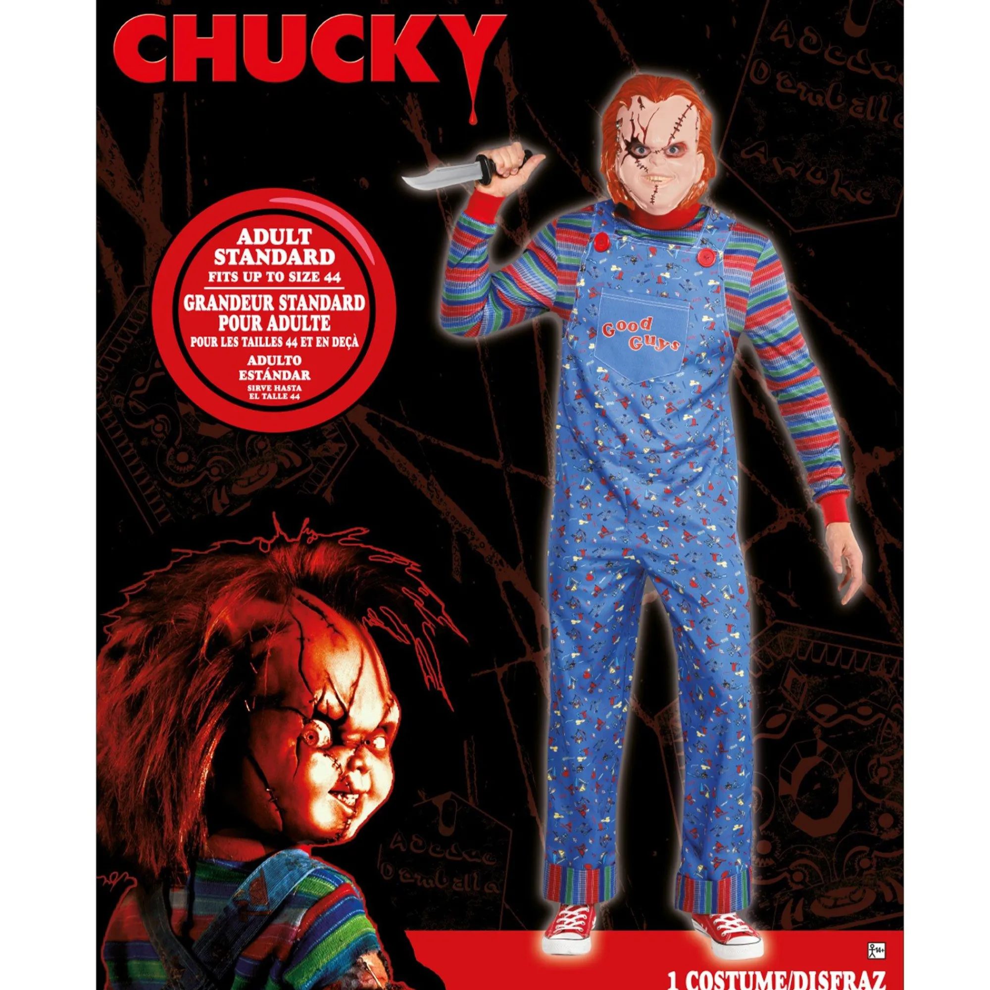 Party City Scary-Mens Chucky Costume - Child's Play