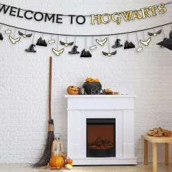 Party City Harry Potter Hogwarts|Metallic Harry Potter Cardstock Banners, 12Ft, 2Ct