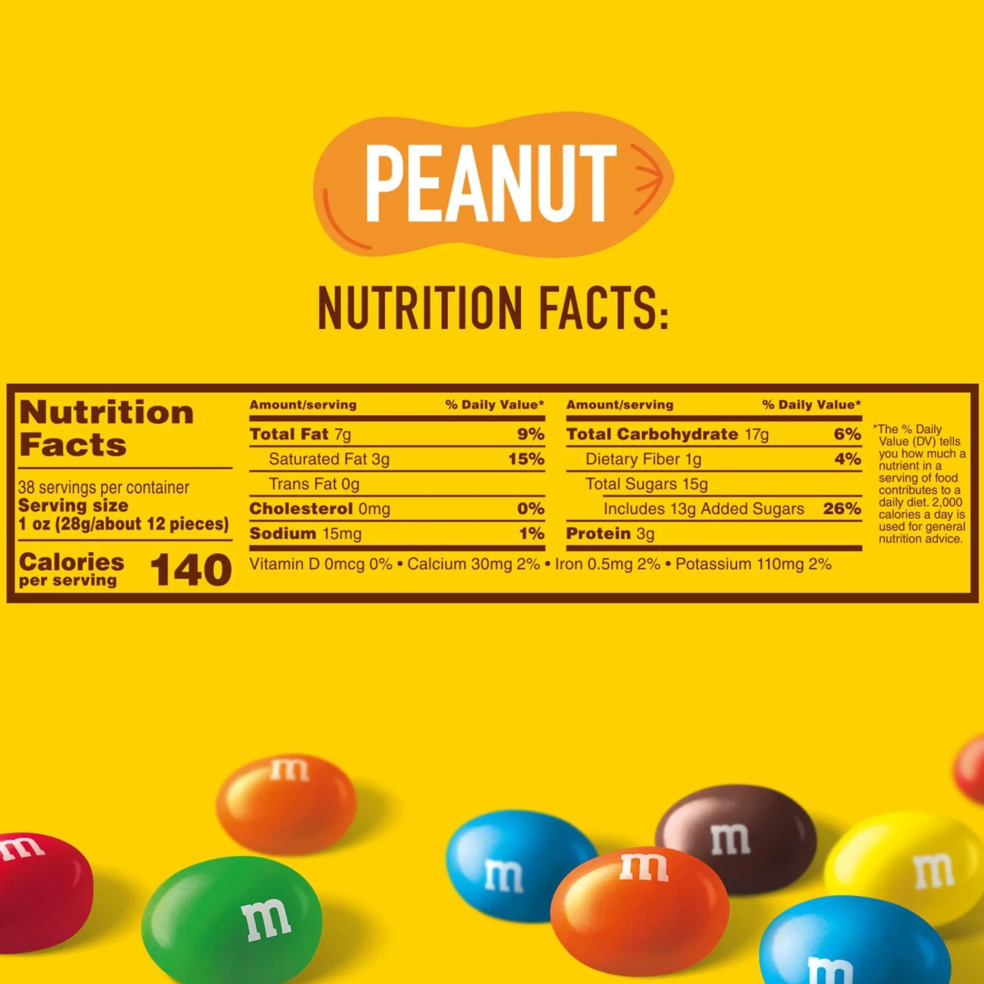 Party City Bulk Candy-Milk Chocolate Peanut M&M's Party Size, 34Oz