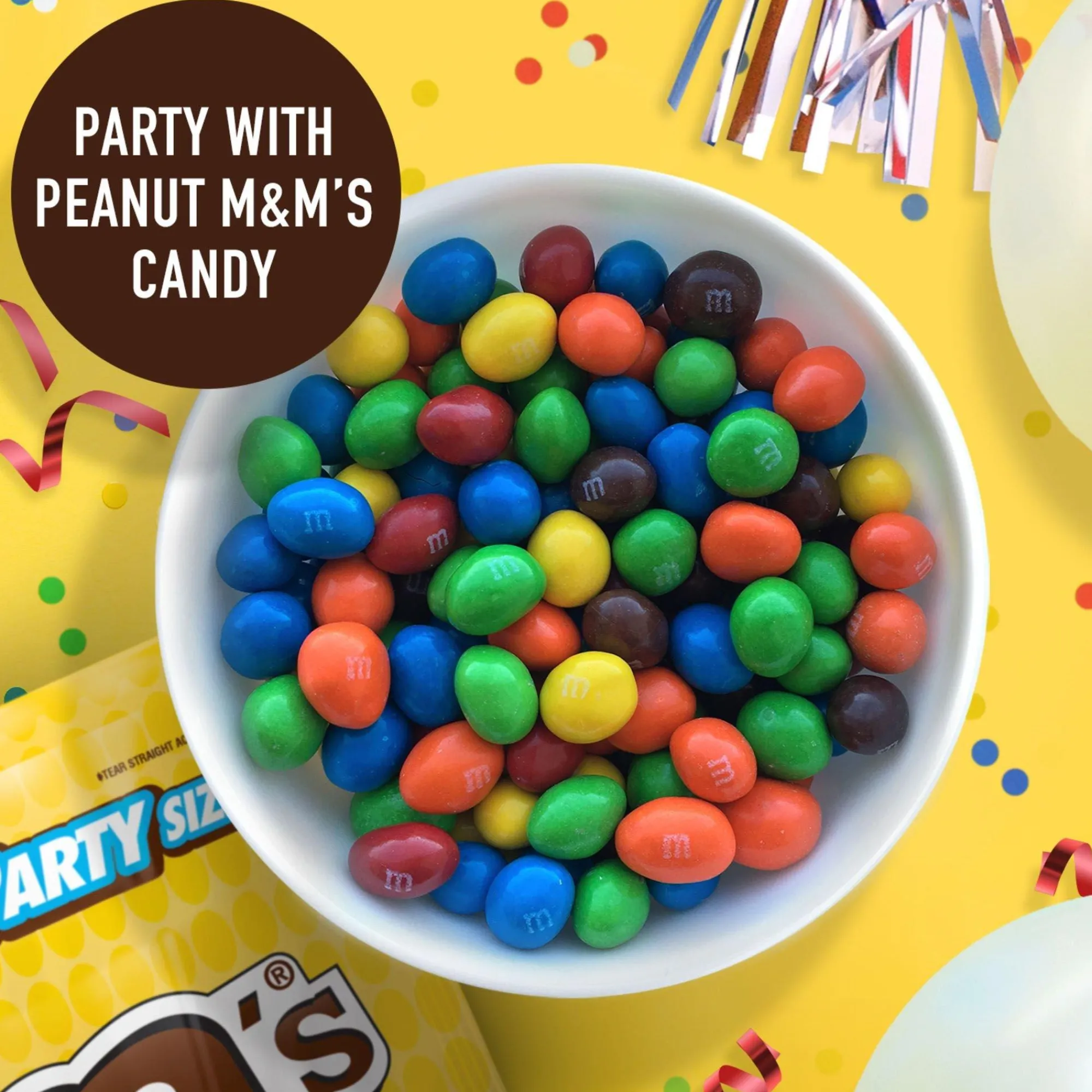 Party City Bulk Candy-Milk Chocolate Peanut M&M's Party Size, 34Oz