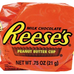 Reeses Bulk Candy-Milk Chocolate Snack Size Reese's Peanut Butter Cups Bag, 14Pc