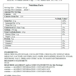 Reeses Bulk Candy-Milk Chocolate Snack Size Reese's Peanut Butter Cups Bag, 14Pc