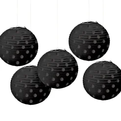 Party City The Nightmare Before Christmas|Mini Polka Dot Paper Lanterns 5Ct