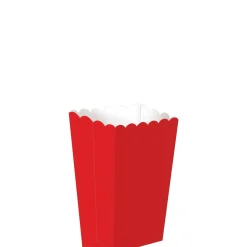 Party City Candy Boxes-Mini Popcorn Treat Boxes 5Ct Red