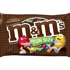 M&Ms Chocolate Candy-M&M's Milk Chocolate Candies Fun Size Pouches Bag, 21Pc