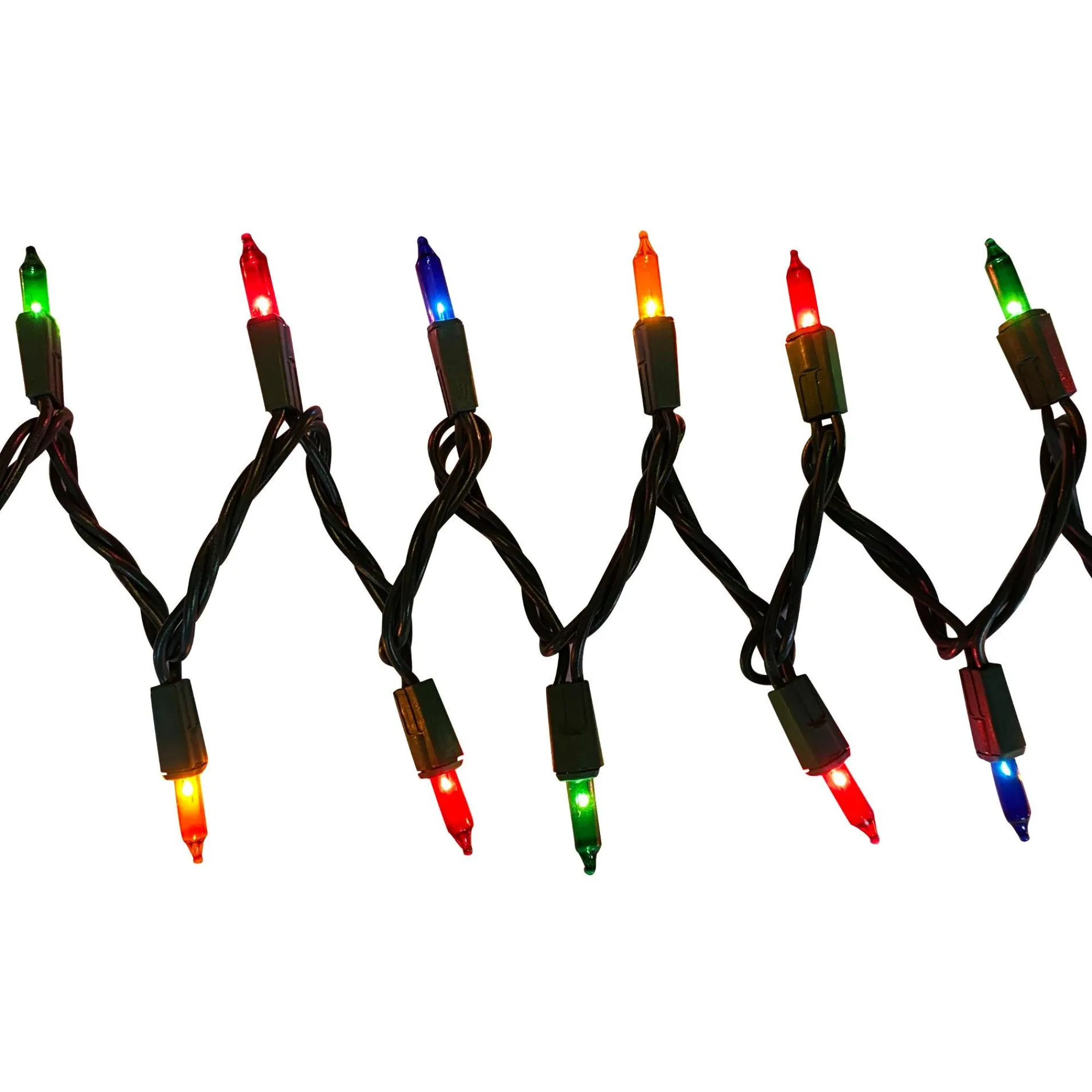 Party City Strobe Lights & Black Lights|Multicolor Incandescent String Lights, 100 Mini Bulbs, 21Ft