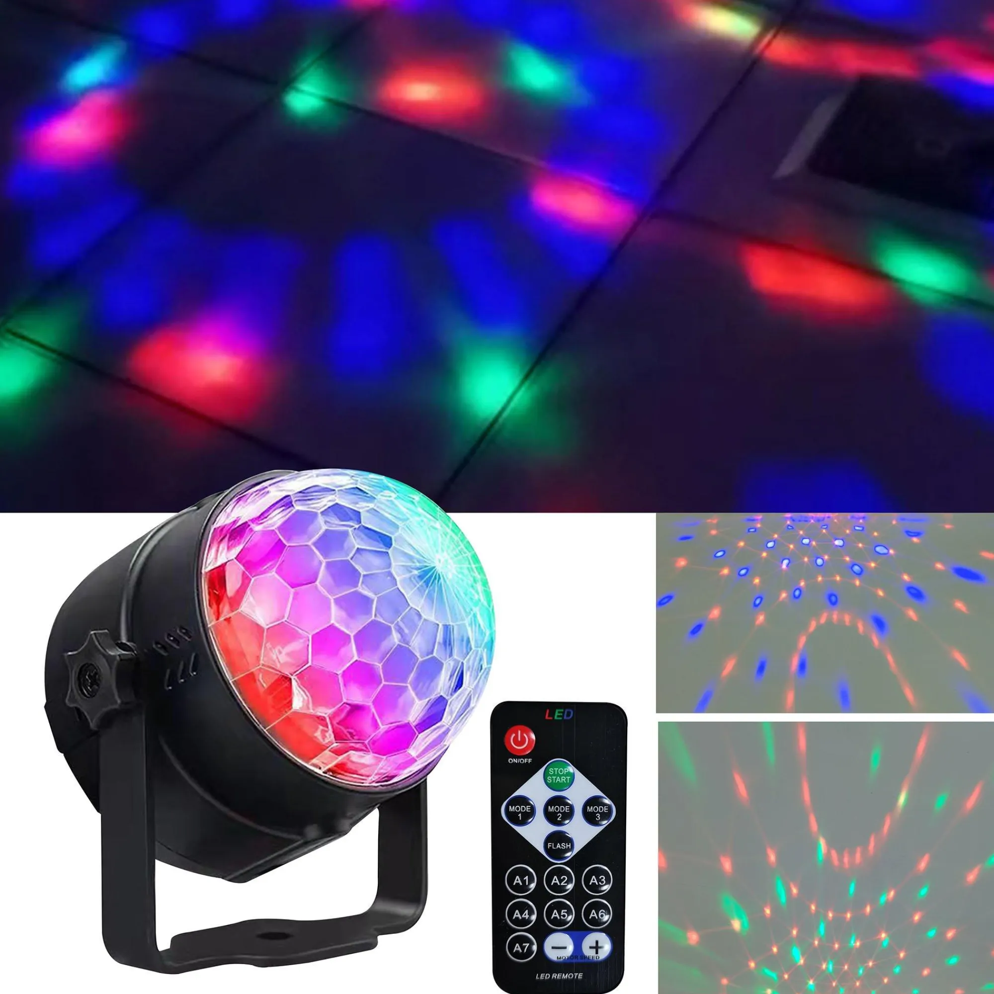 Party City Strobe Lights & Black Lights|Multicolor Led Disco Projector With Remote