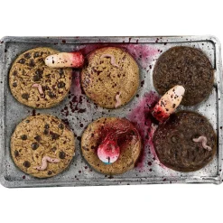 Party City Creepy Carnival|Nasty Cookie Tray Latex Prop, 10.75In X 7In
