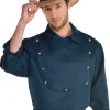 Men Party City Cowboy & Western|Navy Blue Cowboy Collared Shirt For Adults
