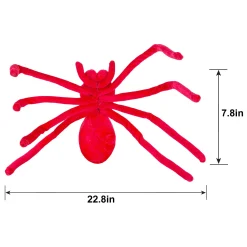 Party City Creatures|Neon Pink Black Light Reactive Fabric Spider, 22.8In