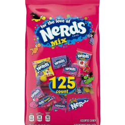 Nestle Trunk Or Treat|Nerds Mix Fun Size Variety Bag, 57.1Oz, 125Pc