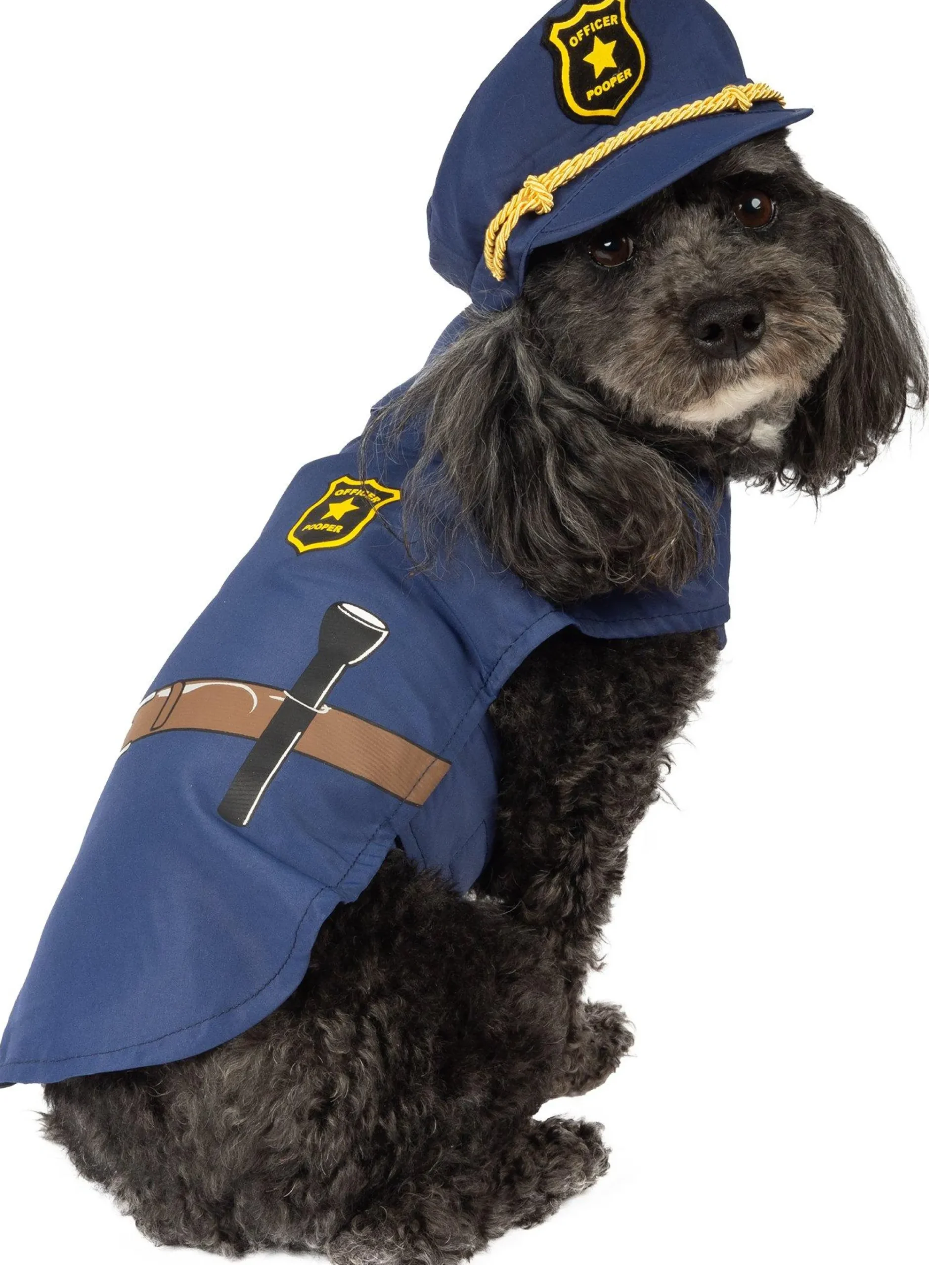 Party City Dog & Pet Costumes-Officer Pooper Dog Costume