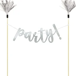 Party City Cupcake Decorations & Picks-Party Letter Banner Cake Topper