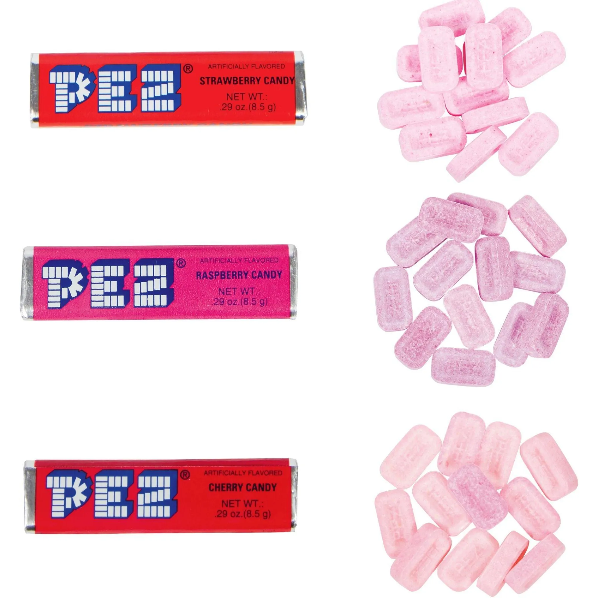 PEZ Bulk Candy- Candy Rolls, 36Ct - Cherry, Grape, Lemon, Orange, Raspberry & Strawberry