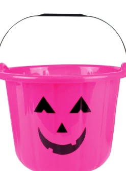 Party City Trick-Or-Treat Bags & Buckets|Pink Jack-O'-Lantern Treat Bucket