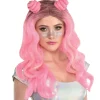 Party City Wigs-Pink Space Buns Wig