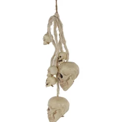 Party City Skeletons|Plastic Hanging Skulls, 19In